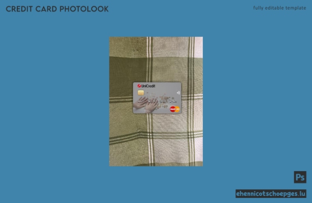 Italienische UniCredit Bank Mastercard Photolook-Beispielvorschau
